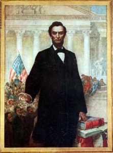 Leutze portrait of Lincoln